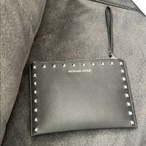Michael Kors studded clutch